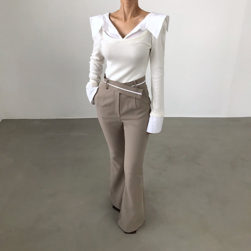 Twomoon - Korean Women Fashion - #shopsmall - Continue Slim Blouse - 12
