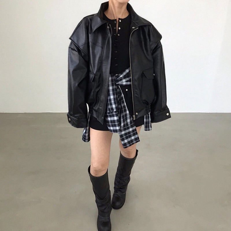 Twomoon - Korean Women Fashion - #thatsdarling - Poppy Blouson Jacket