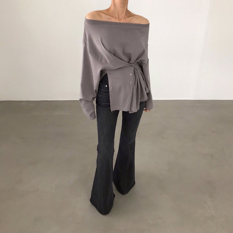 Twomoon - Korean Women Fashion - #thatsdarling - Adele Loose Tee - 5