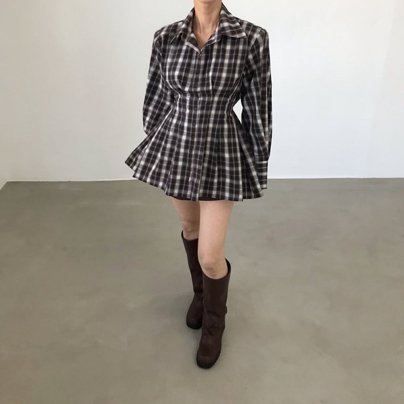 Twomoon - Korean Women Fashion - #thatsdarling - Draw String Long Shirt - 2