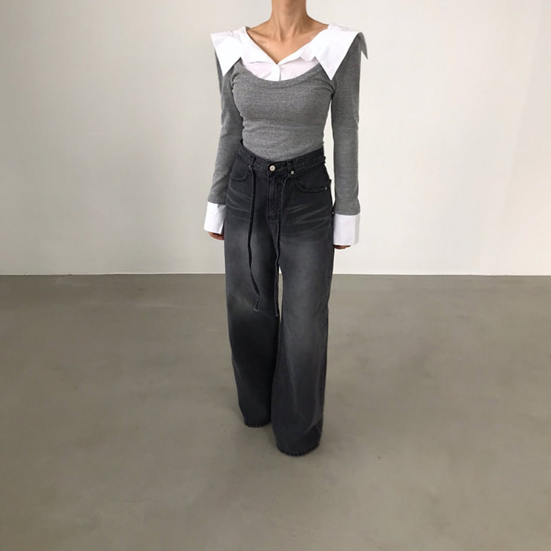 Twomoon - Korean Women Fashion - #vintageinspired - Continue Slim Blouse - 7