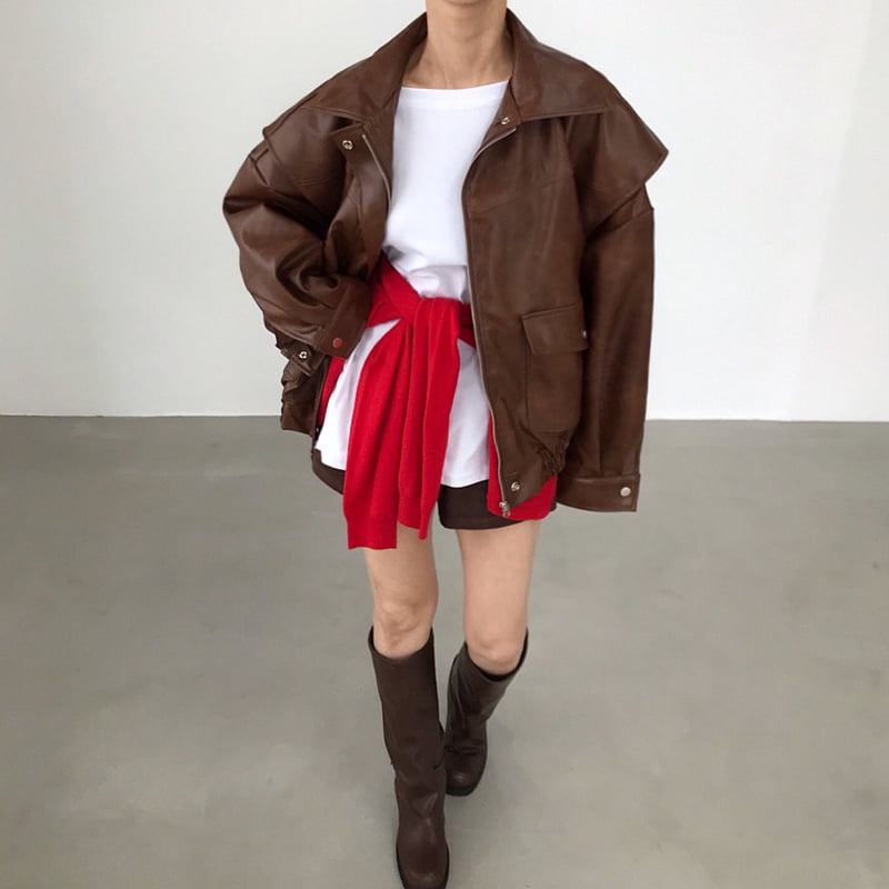 Twomoon - Korean Women Fashion - #womensfashion - Poppy Blouson Jacket - 6