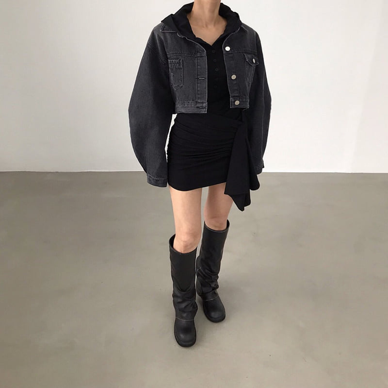 Twomoon - Korean Women Fashion - #womensfashion - Glam Denim Jacket - 7