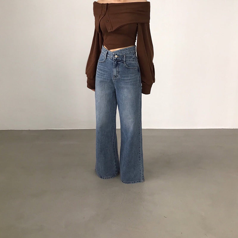 Twomoon - Korean Women Fashion - #womensfashion - Glam Denim Pants - 2