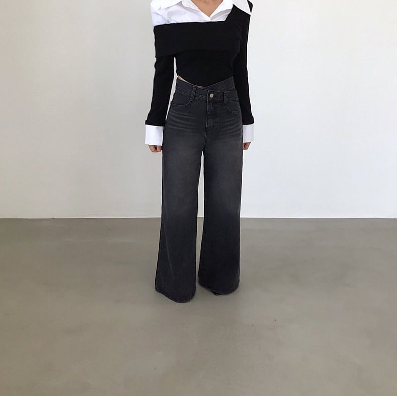 Twomoon - Korean Women Fashion - #womensfashion - Glam Denim Pants - 6