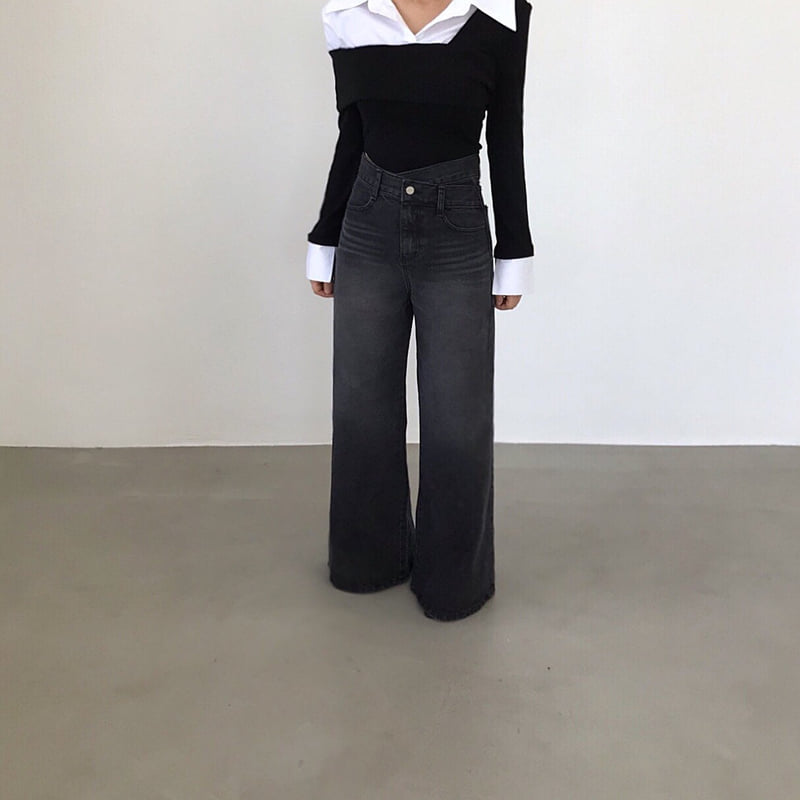 Twomoon - Korean Women Fashion - #womensfashion - Glam Denim Pants - 8