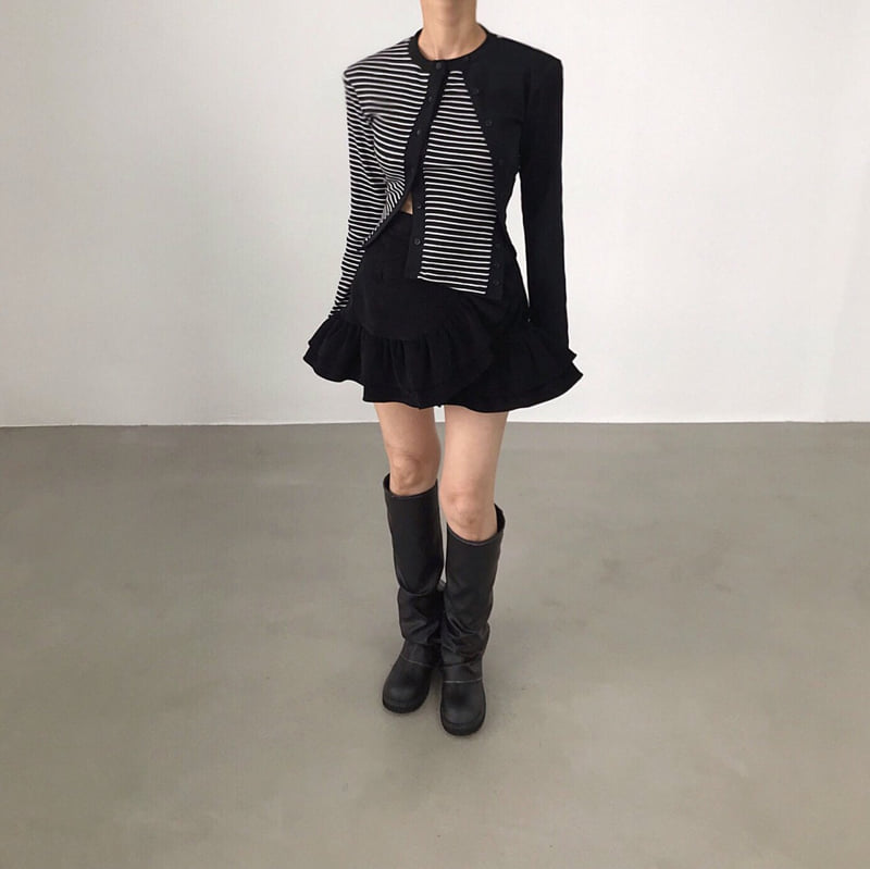 Twomoon - Korean Women Fashion - #womensfashion - Two Some Button Top - 3