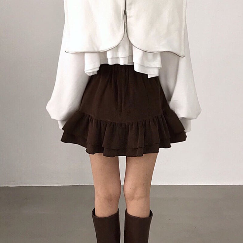 Twomoon - Korean Women Fashion - #womensfashion - Mushroom Corduroy Skirt - 6