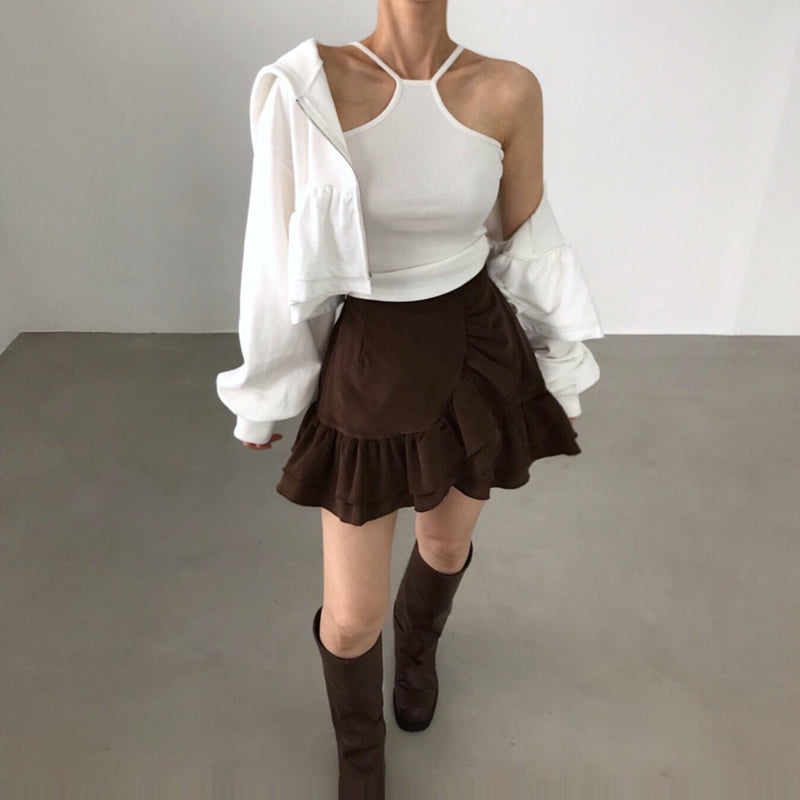 Twomoon - Korean Women Fashion - #womensfashion - Bave Sleeveless Hood Set - 7
