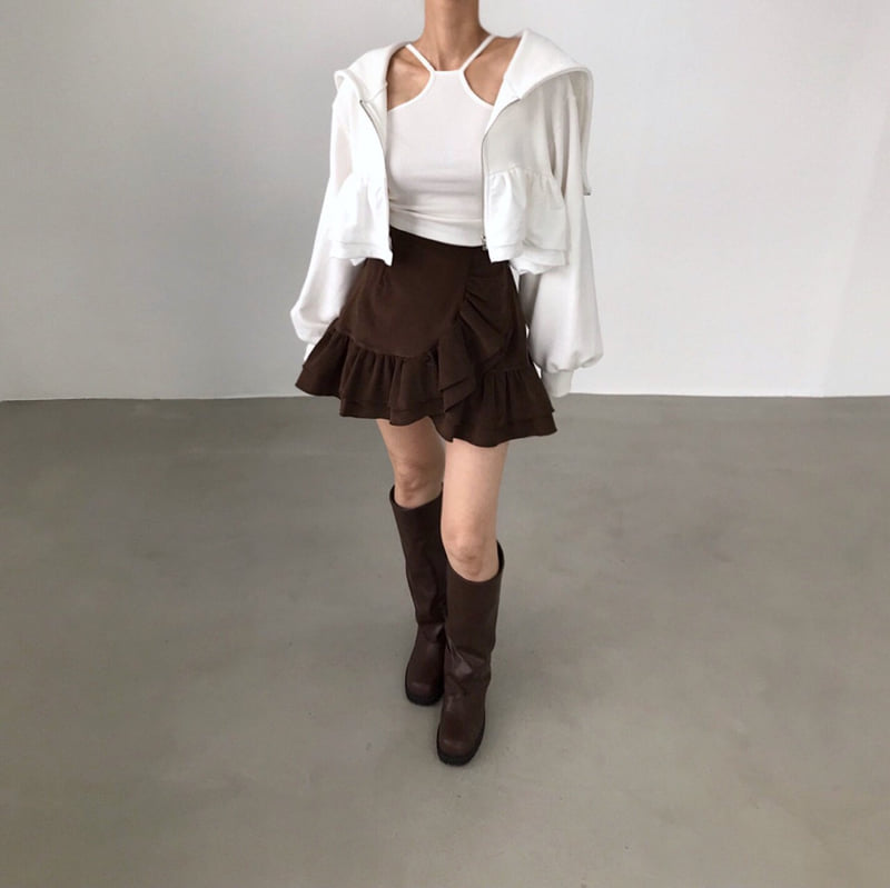 Twomoon - Korean Women Fashion - #womensfashion - Bave Sleeveless Hood Set - 9