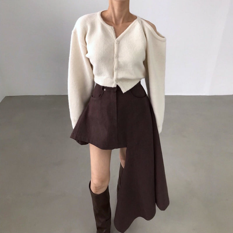 Twomoon - Korean Women Fashion - #womensfashion - Jude Shoulder Cardigan - 3
