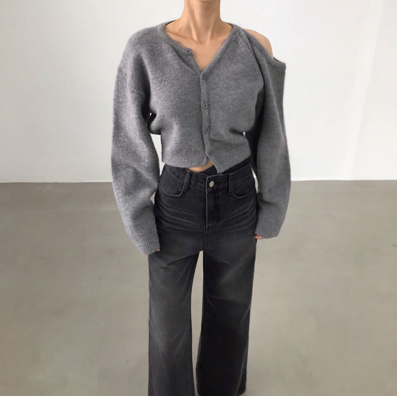 Twomoon - Korean Women Fashion - #womensfashion - Jude Shoulder Cardigan - 7