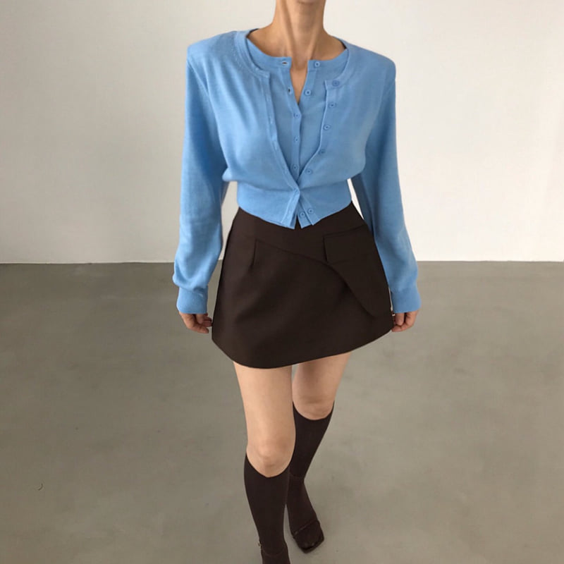 Twomoon - Korean Women Fashion - #womensfashion - Ray Two Knit Cardigan - 2