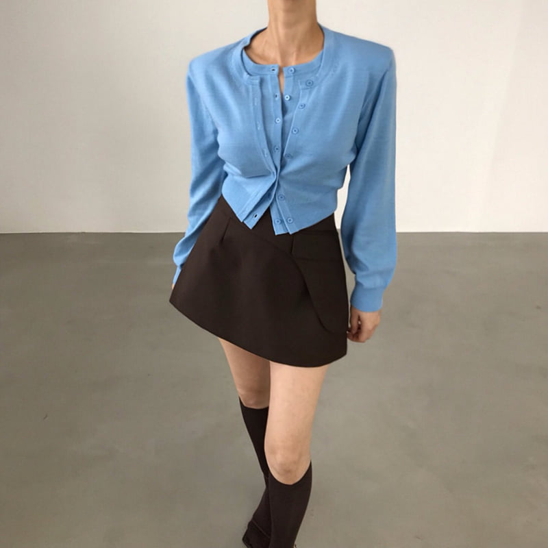 Twomoon - Korean Women Fashion - #momslook - Ray Two Knit Cardigan - 4