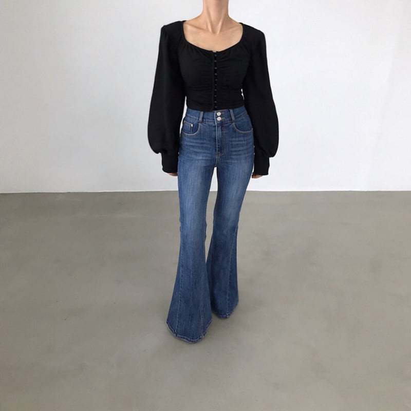 Twomoon - Korean Women Fashion - #womensfashion - Daniel Button Top - 2