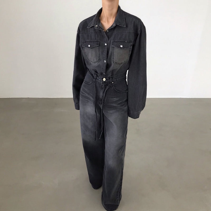 Twomoon - Korean Women Fashion - #womensfashion - Dia Denim Shirt - 2