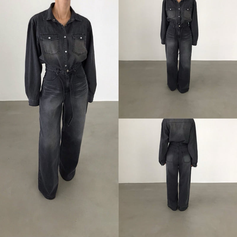 Twomoon - Korean Women Fashion - #womensfashion - Dia Denim Pants