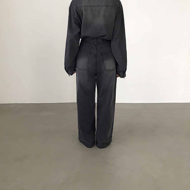 Twomoon - Korean Women Fashion - #womensfashion - Dia Denim Pants - 3