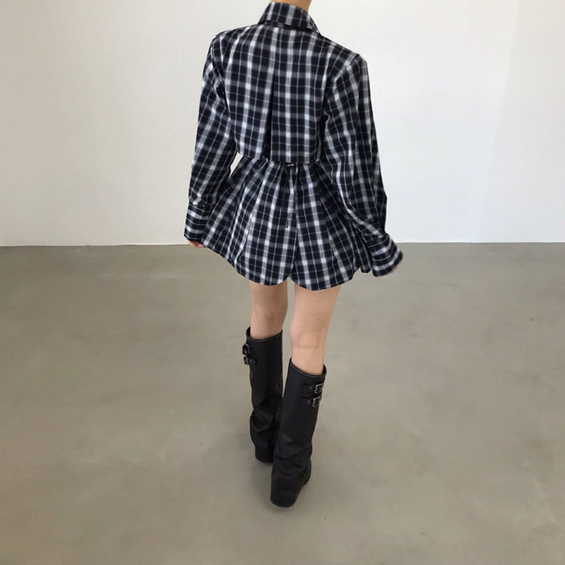 Twomoon - Korean Women Fashion - #womensfashion - Draw String Long Shirt - 11