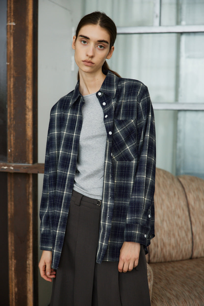 Understanding - Korean Women Fashion - #momslook - Big Check Shirt - 5
