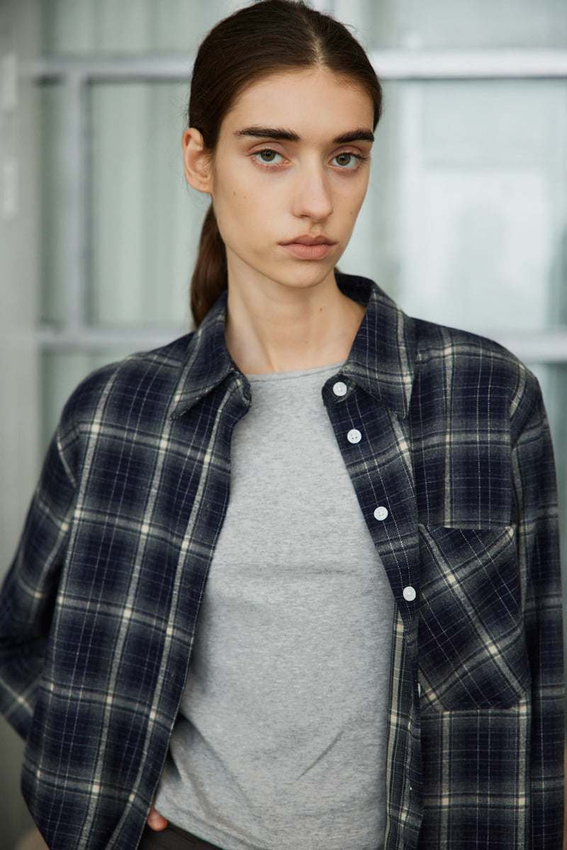 Understanding - Korean Women Fashion - #momslook - Big Check Shirt - 7