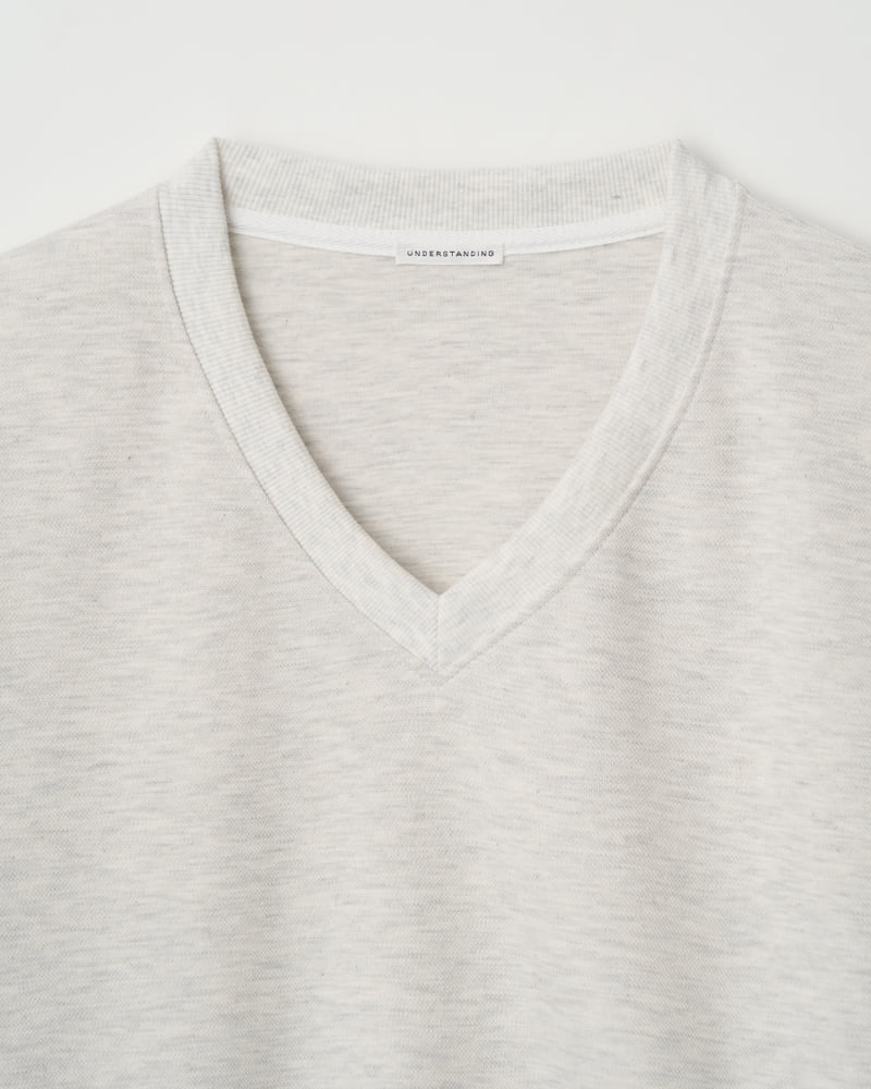 Understanding - Korean Women Fashion - #momslook - V Neck Sweatshirt - 11