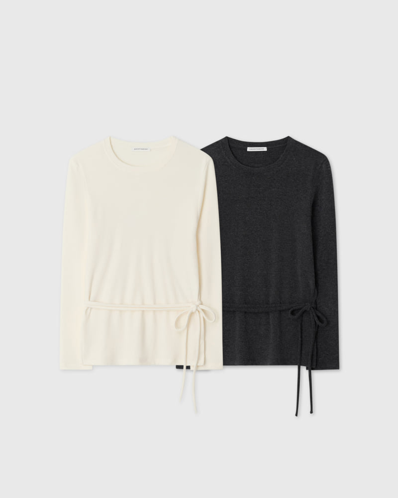Understanding - Korean Women Fashion - #momslook - Strap Loose Top - 2