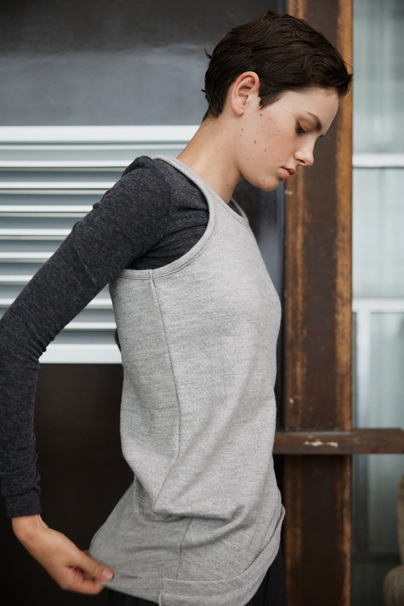 Understanding - Korean Women Fashion - #momslook - Unbal Layered Vest - 9