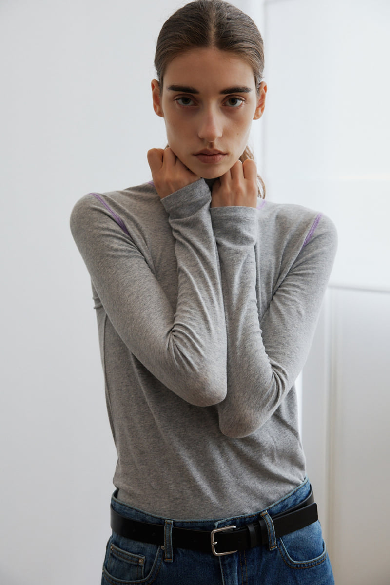 Understanding - Korean Women Fashion - #womensfashion - Stitch Turtleneck Tee - 4