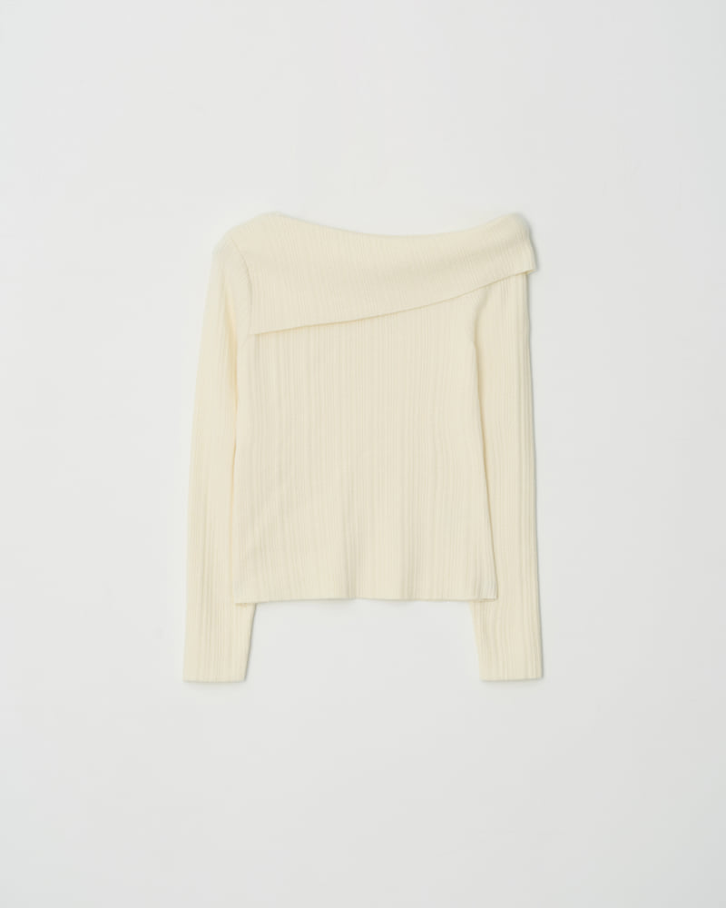 Understanding - Korean Women Fashion - #momslook - Off Shoulder Knit - 5