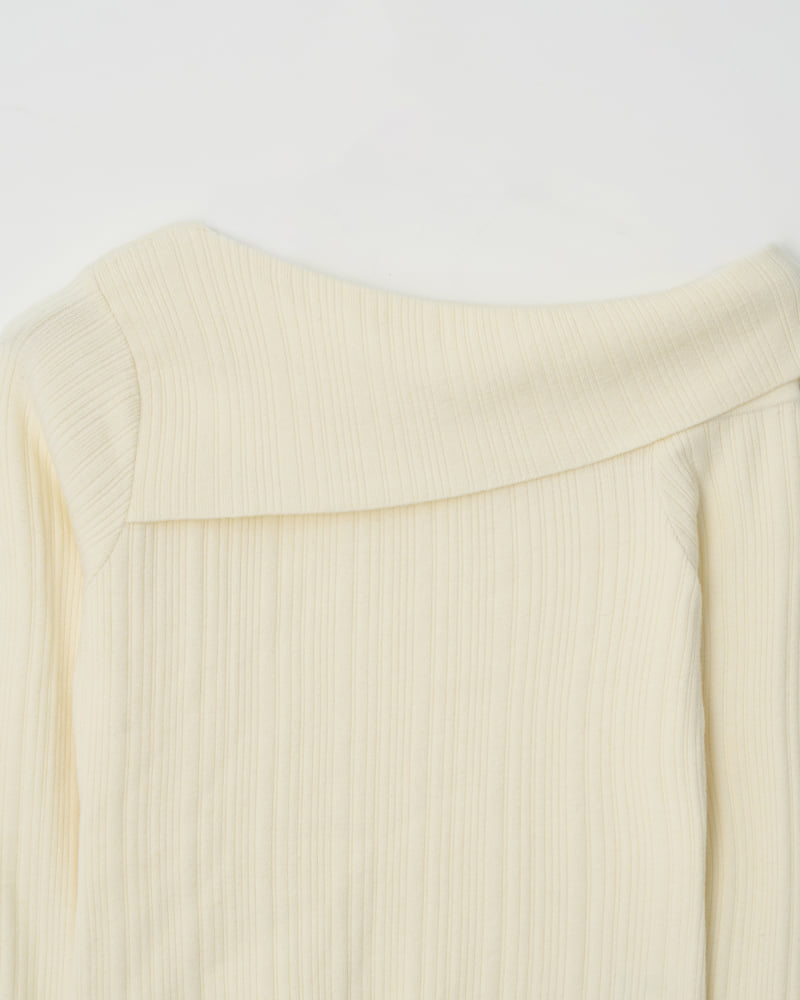 Understanding - Korean Women Fashion - #momslook - Off Shoulder Knit - 7