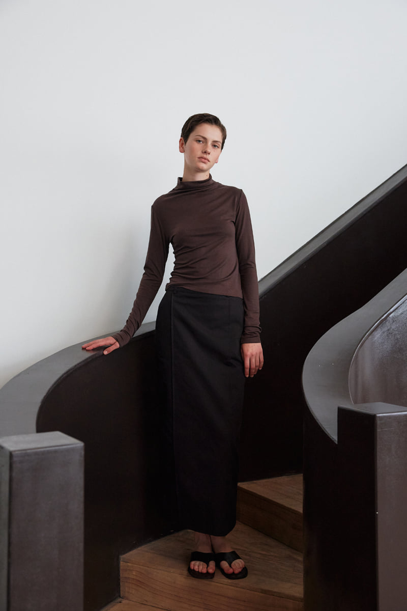 Understanding - Korean Women Fashion - #restrostyle - Soft Half Turtleneck Tee - 2