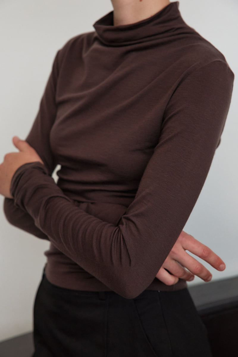 Understanding - Korean Women Fashion - #romanticstyle - Soft Half Turtleneck Tee - 4