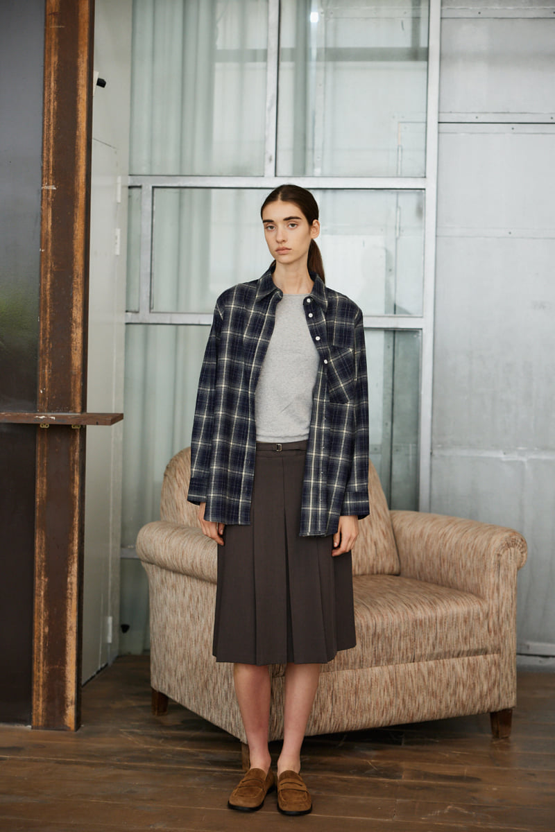Understanding - Korean Women Fashion - #thatsdarling - Big Check Shirt - 3