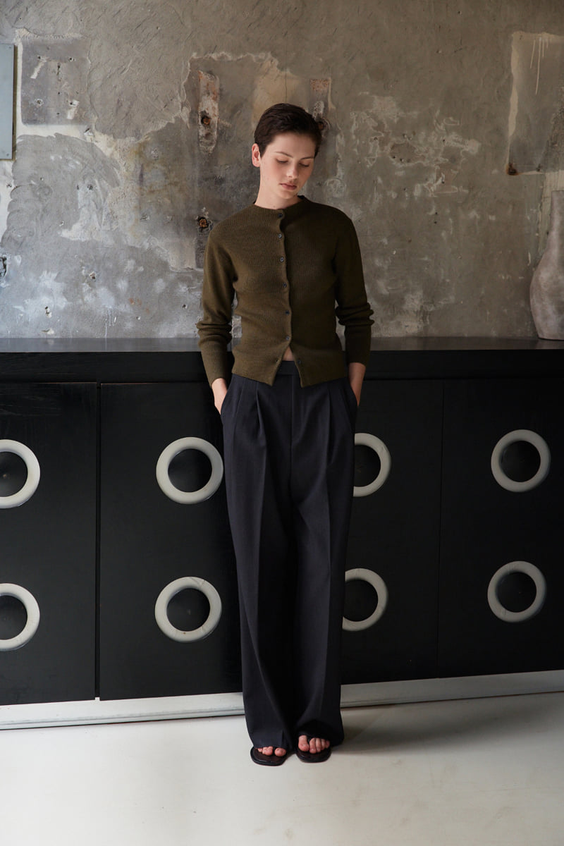 Understanding - Korean Women Fashion - #thelittlethings - Half Neck Ribbed Cardigan - 5