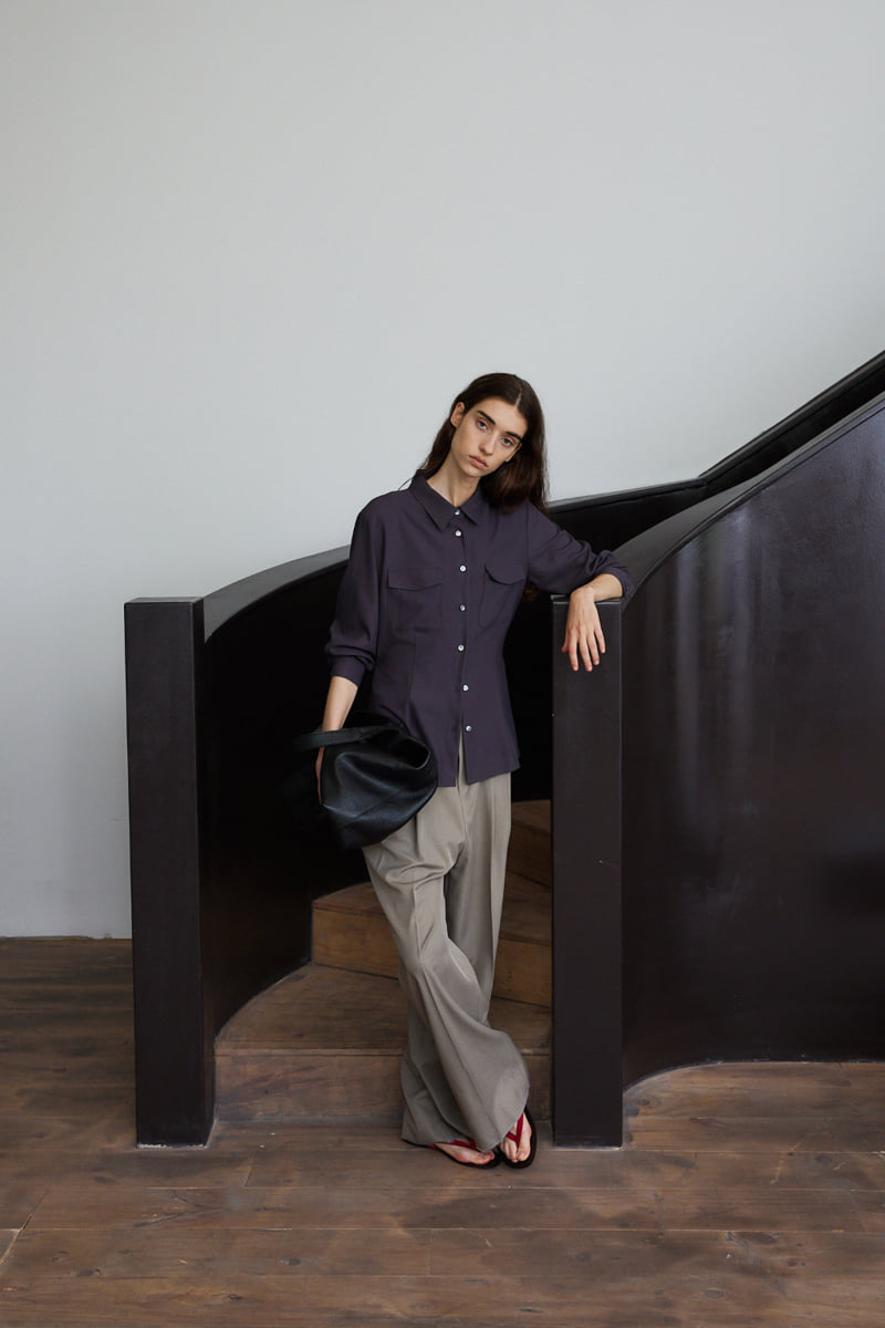 Understanding - Korean Women Fashion - #womensfashion - Pocket Line Shirt - 2