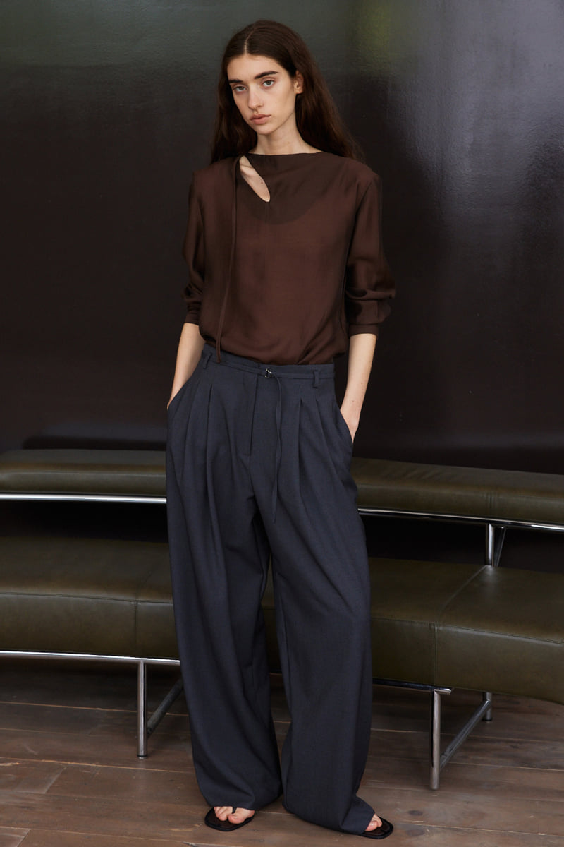 Understanding - Korean Women Fashion - #womensfashion - Tie Open Blouse