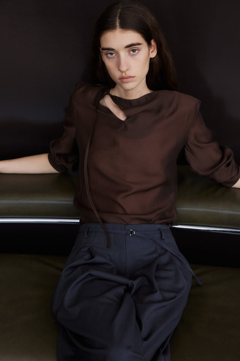 Understanding - Korean Women Fashion - #womensfashion - Tie Open Blouse - 5