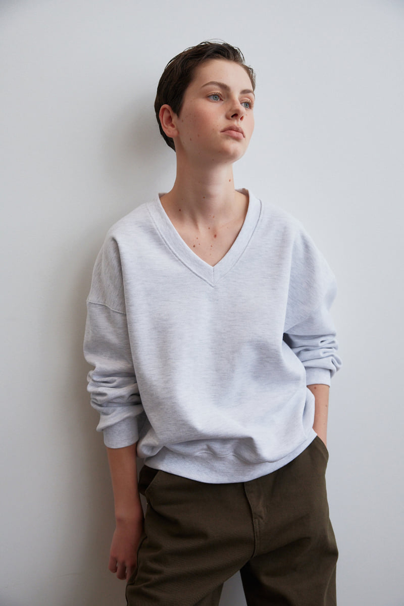 Understanding - Korean Women Fashion - #womensfashion - V Neck Sweatshirt - 6