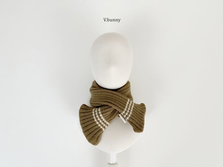 V Bunny - Korean Children Fashion - #Kfashion4kids - Triple Stripe Muffler - 9