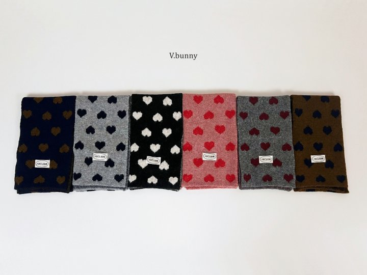 V Bunny - Korean Children Fashion - #Kfashion4kids - Heart Muffler - 3