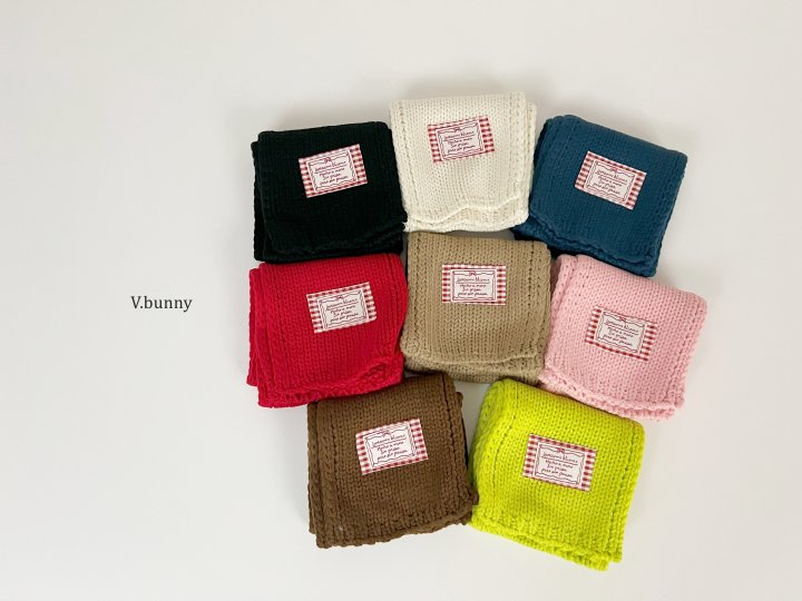 V Bunny - Korean Children Fashion - #Kfashion4kids - Check Label Muffler - 2