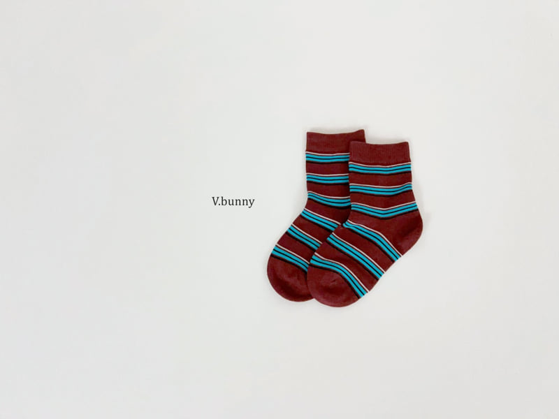 V Bunny - Korean Children Fashion - #childofig - Dot Line Socks Set - 5
