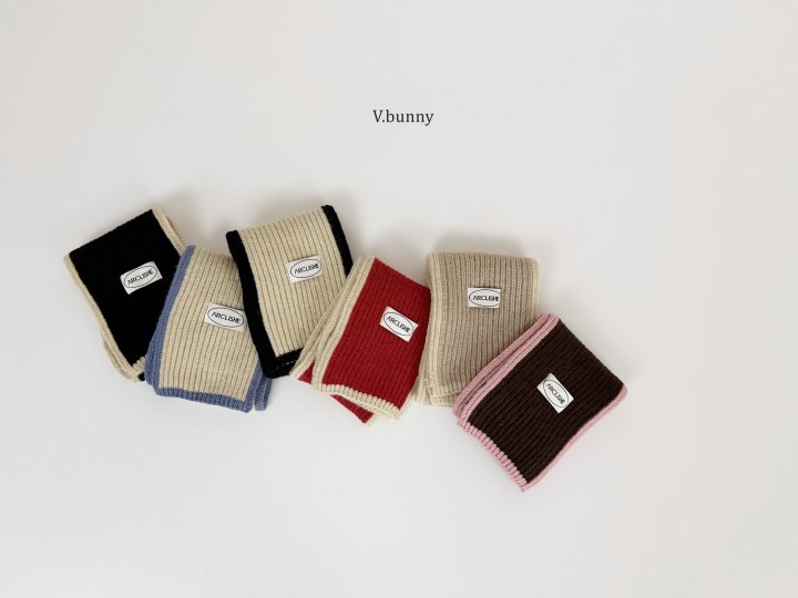 V Bunny - Korean Children Fashion - #childofig - Line Stripe Muffler - 2
