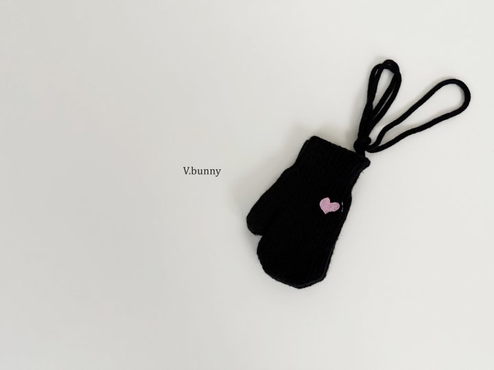 V Bunny - Korean Children Fashion - #childofig - Heart Embroidery Gloves - 7