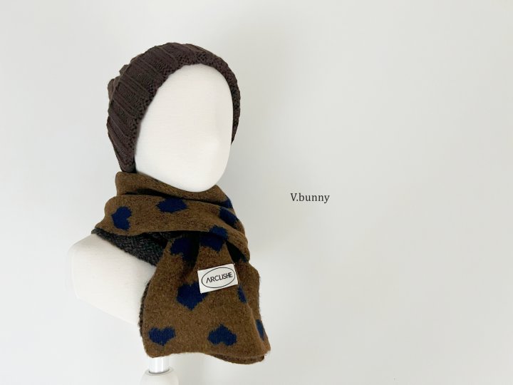 V Bunny - Korean Children Fashion - #childofig - Heart Muffler - 11