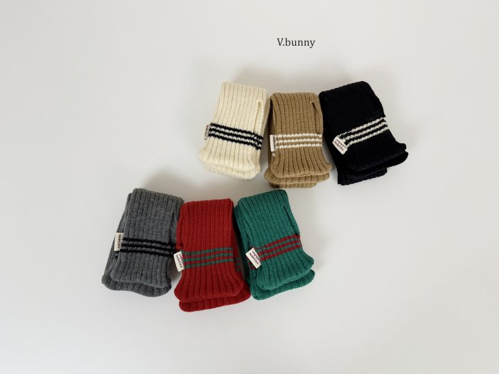 V Bunny - Korean Children Fashion - #childrensboutique - Triple Stripe Muffler - 2