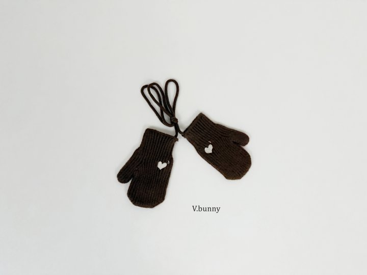V Bunny - Korean Children Fashion - #childrensboutique - Heart Embroidery Gloves - 9