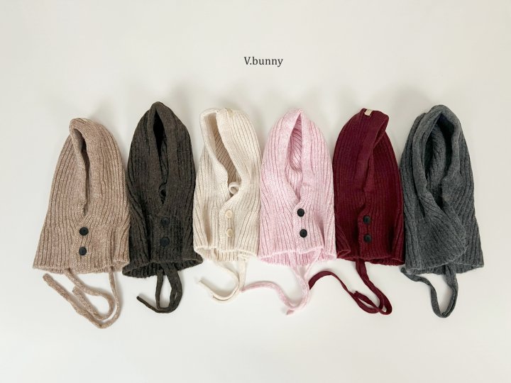 V Bunny - Korean Children Fashion - #childrensboutique - Button Balaclava