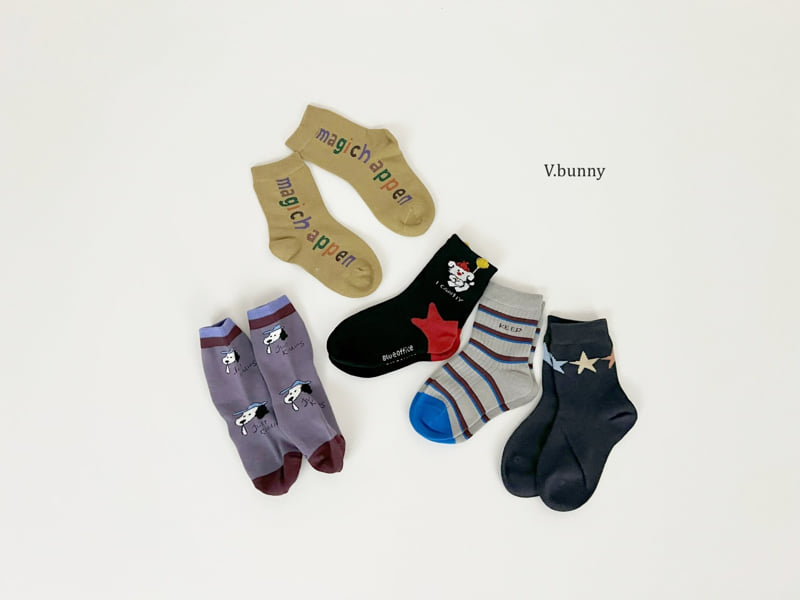 V Bunny - Korean Children Fashion - #designkidswear - Magic Socks Set - 10